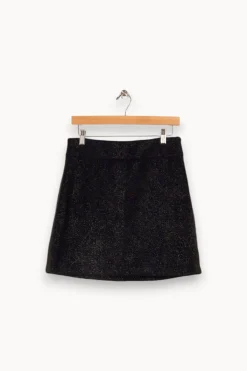 Outlet La Fée Maraboutée Jupe courte en jacquard - M/38 Bleu