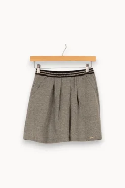 Best Sale IKKS Jupe courte e pailletée - Taille M/38 Gris