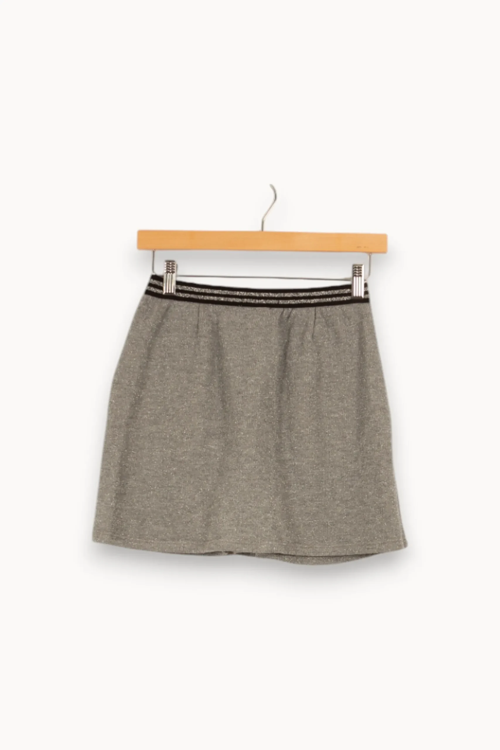 Best Sale IKKS Jupe courte e pailletée - Taille M/38 Gris