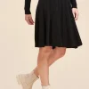Best Sale La Fée Maraboutée Jupe courte maille plissée - XS/34 Noir