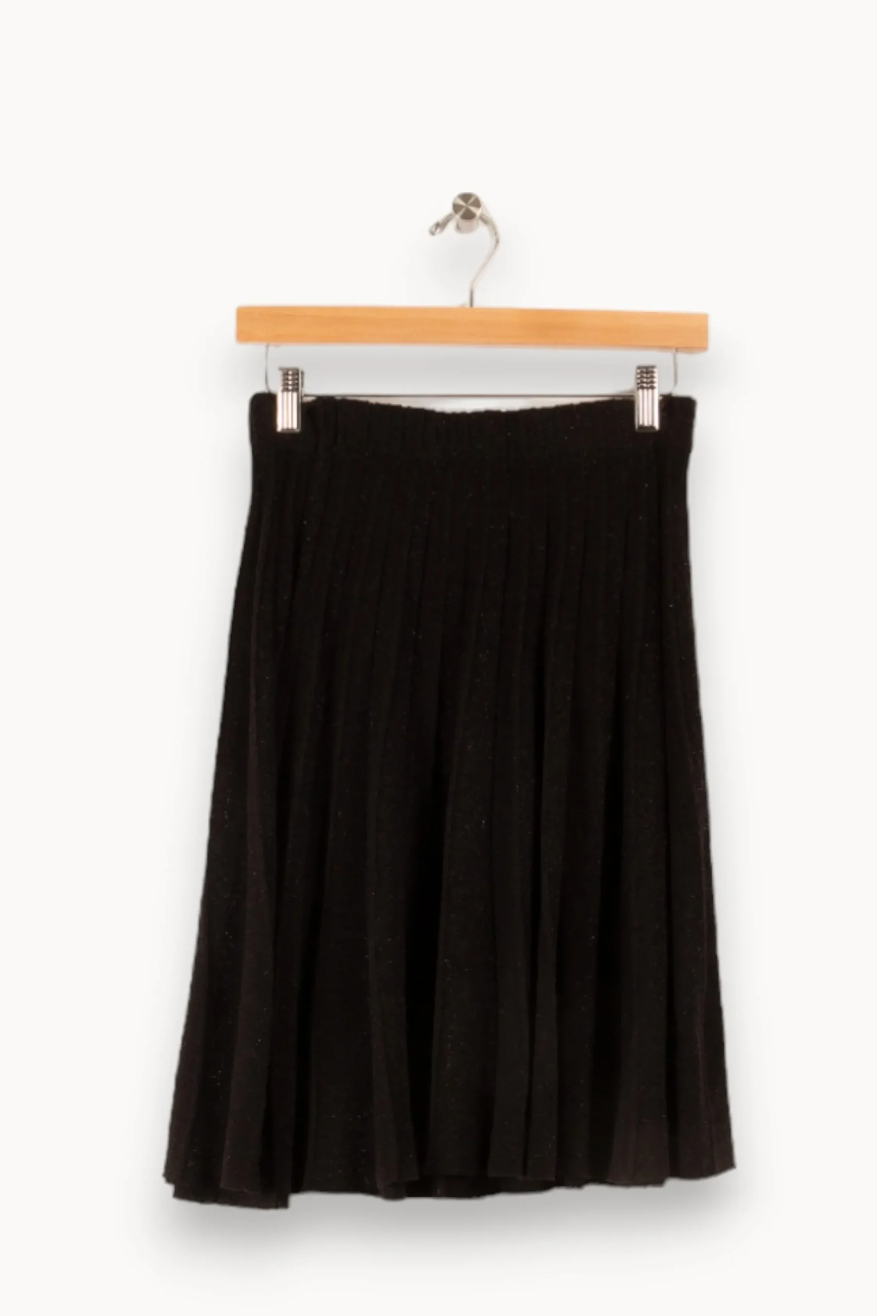 Best Sale La Fée Maraboutée Jupe courte maille plissée - XS/34 Noir