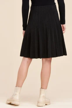 Best Sale La Fée Maraboutée Jupe courte maille plissée - XS/34 Noir