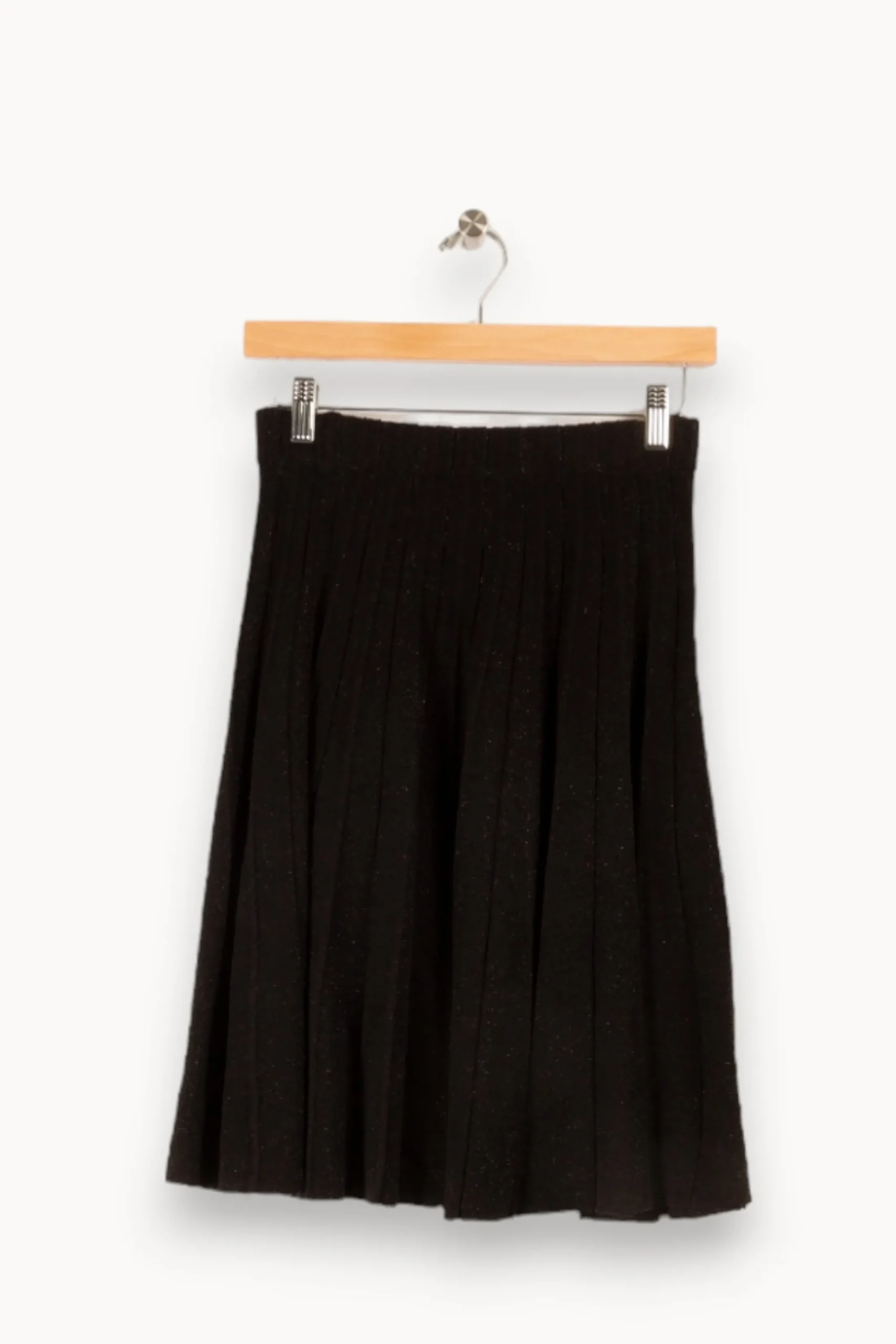 Best Sale La Fée Maraboutée Jupe courte maille plissée - XS/34 Noir