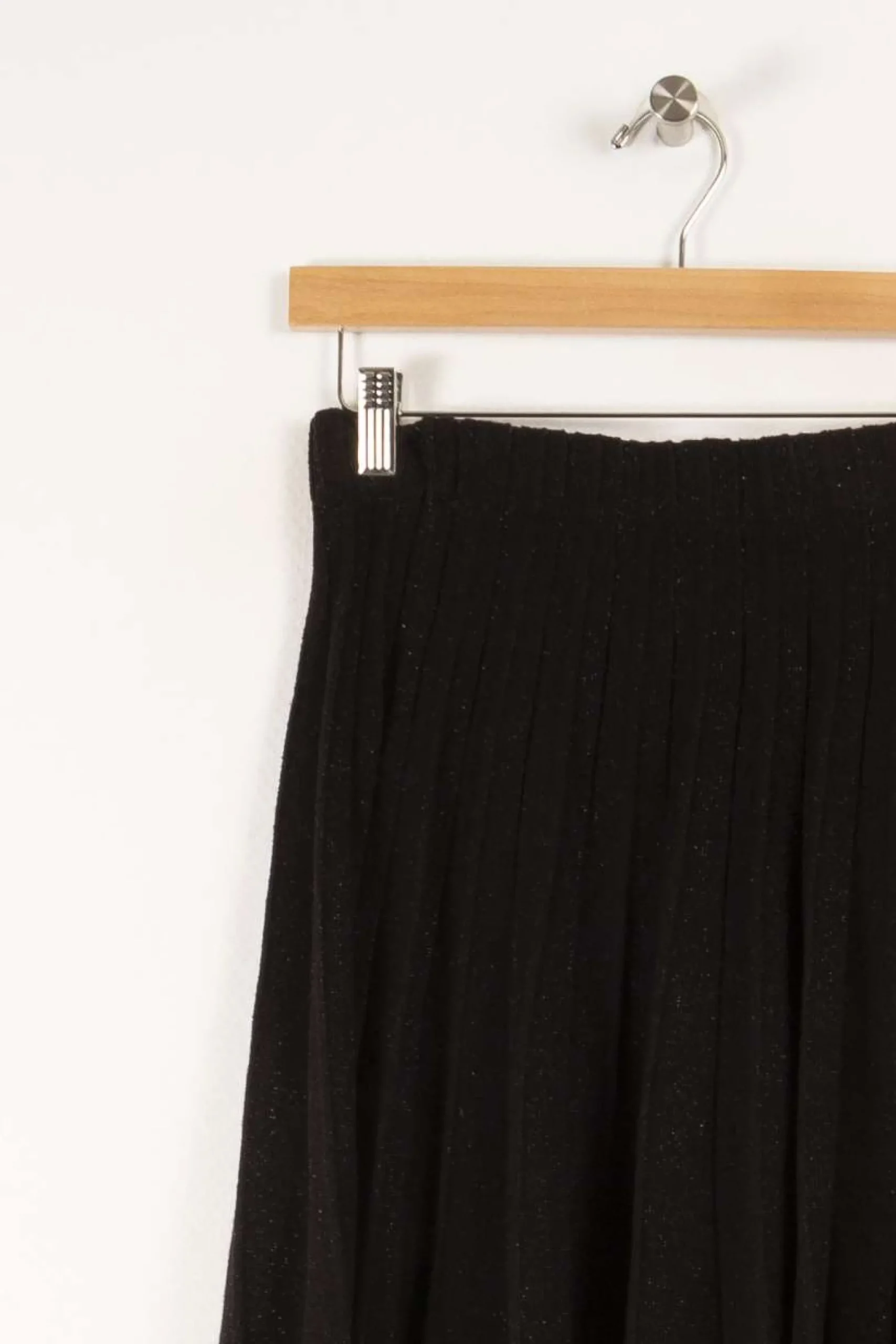 Best Sale La Fée Maraboutée Jupe courte maille plissée - XS/34 Noir