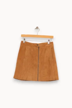 Best Comptoir des Cotonniers Jupe courte clair - Taille S/36 Marron