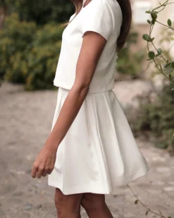Hot Maison Lemoine Jupe courte Pauline - 44 Blanc