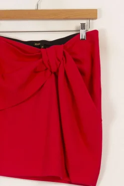 Cheap Maje Jupe courte avec nœud - Taille L/40 Rose