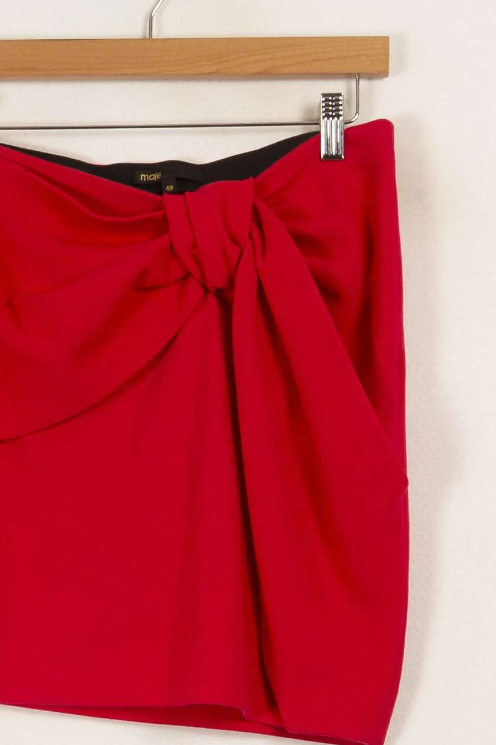 Cheap Maje Jupe courte avec nœud - Taille L/40 Rose