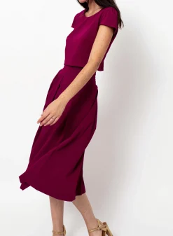 Online Maison Lemoine Jupe Ella - S/36 Bordeaux