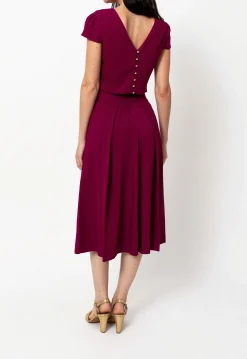 Online Maison Lemoine Jupe Ella - S/36 Bordeaux