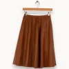 Shop Maison 123 Jupe en cuir - Taille XS/34 Marron