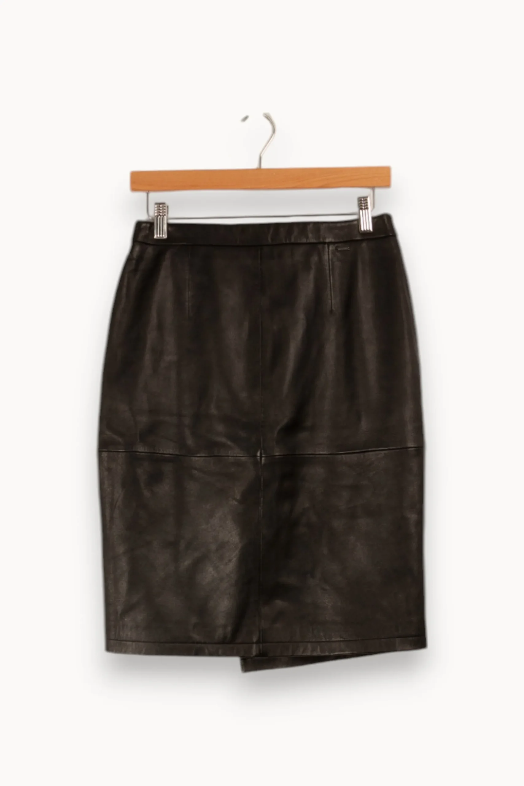 Shop IKKS Jupe en cuir - Taille M/38 Noir