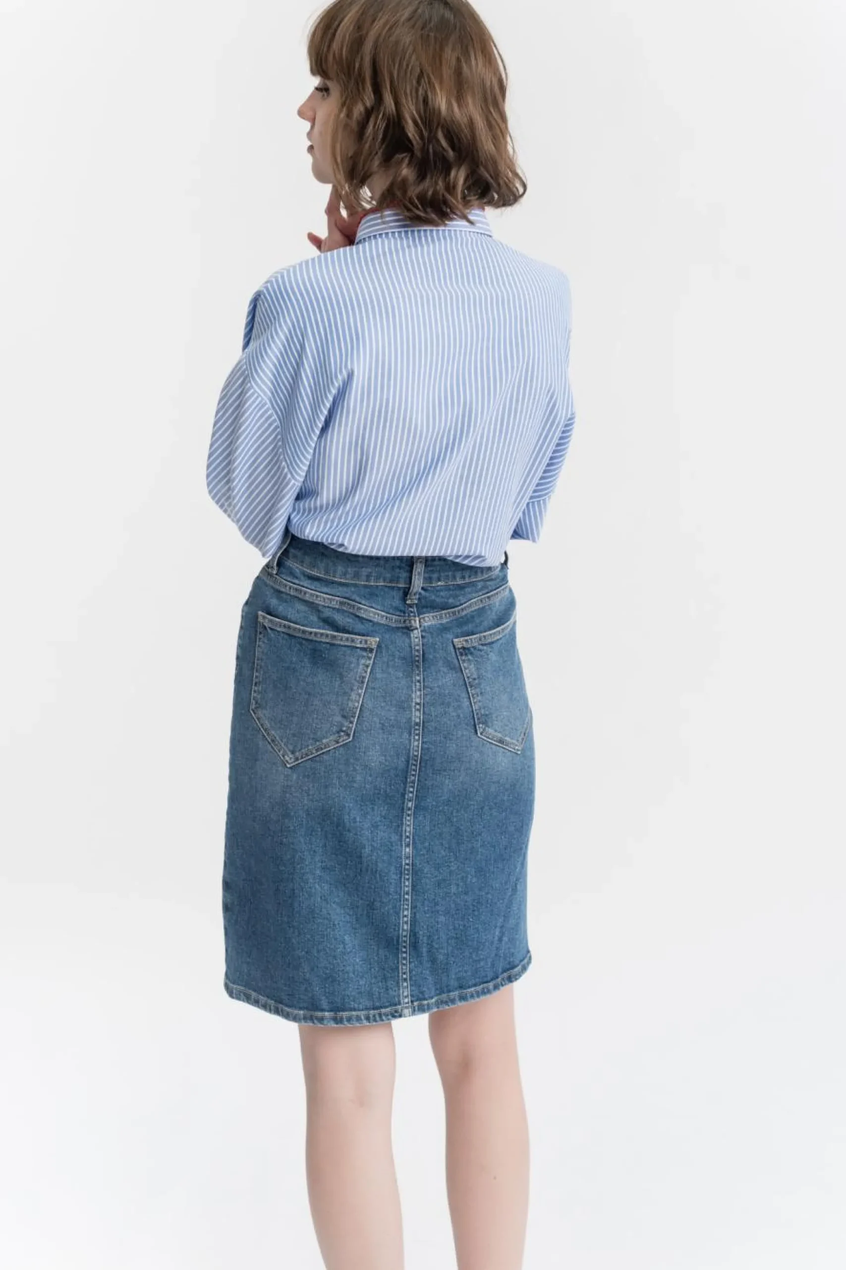 Fashion La Fée Maraboutée Jupe en jean - S/36 Bleu