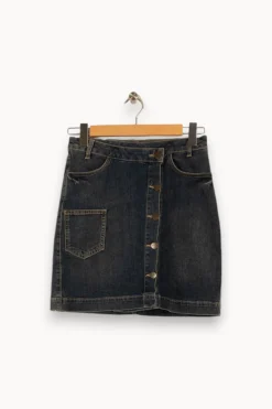 Fashion Ekyog Jupe en jean e - Taille S/36 Bleu