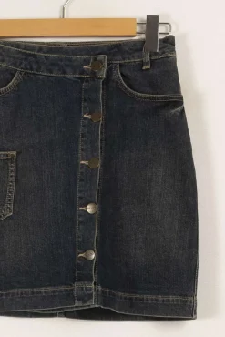 Fashion Ekyog Jupe en jean e - Taille S/36 Bleu