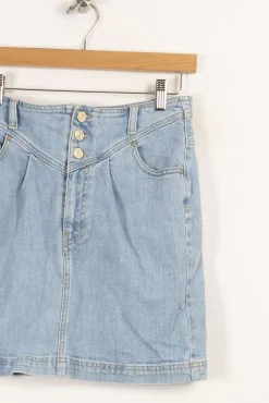 Online IKKS Jupe en jean e - Taille S/36 Bleu