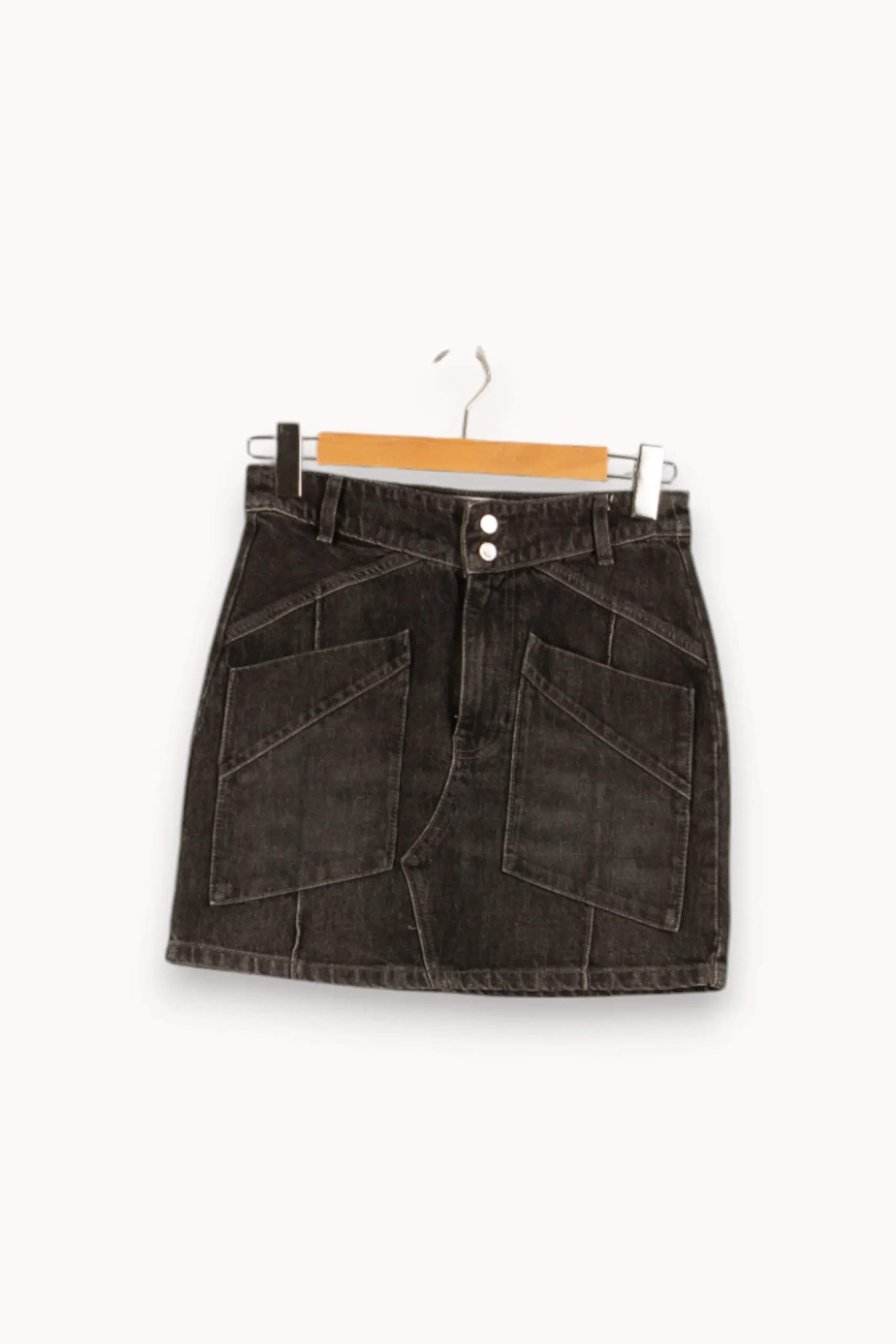 Outlet ba&sh Jupe en jean e - Taille M/38 Noir