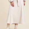 Discount La Fée Maraboutée Jupe en velours cotelé - S/36 Beige