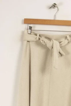 Discount La Fée Maraboutée Jupe en velours cotelé - S/36 Beige