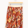 Clearance La Fée Maraboutée Jupe fluide imprimé feuilles et toucans - L/40 Multicolore