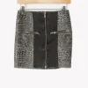 Outlet The Kooples Jupe imprimé léopard - XS/34 Noir