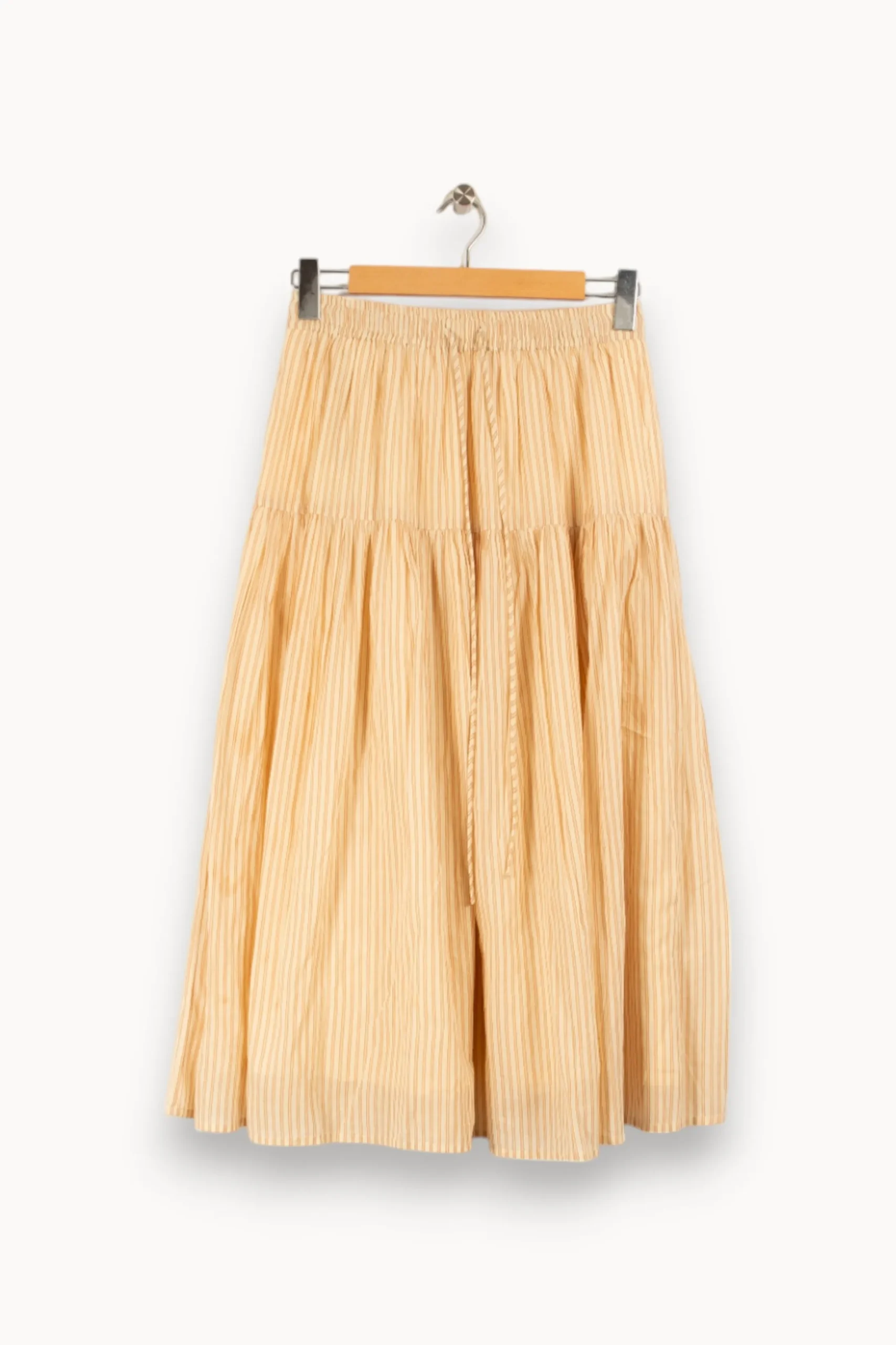 Fashion Léon & Harper Jupe longue rayée - Taille M/38 Beige