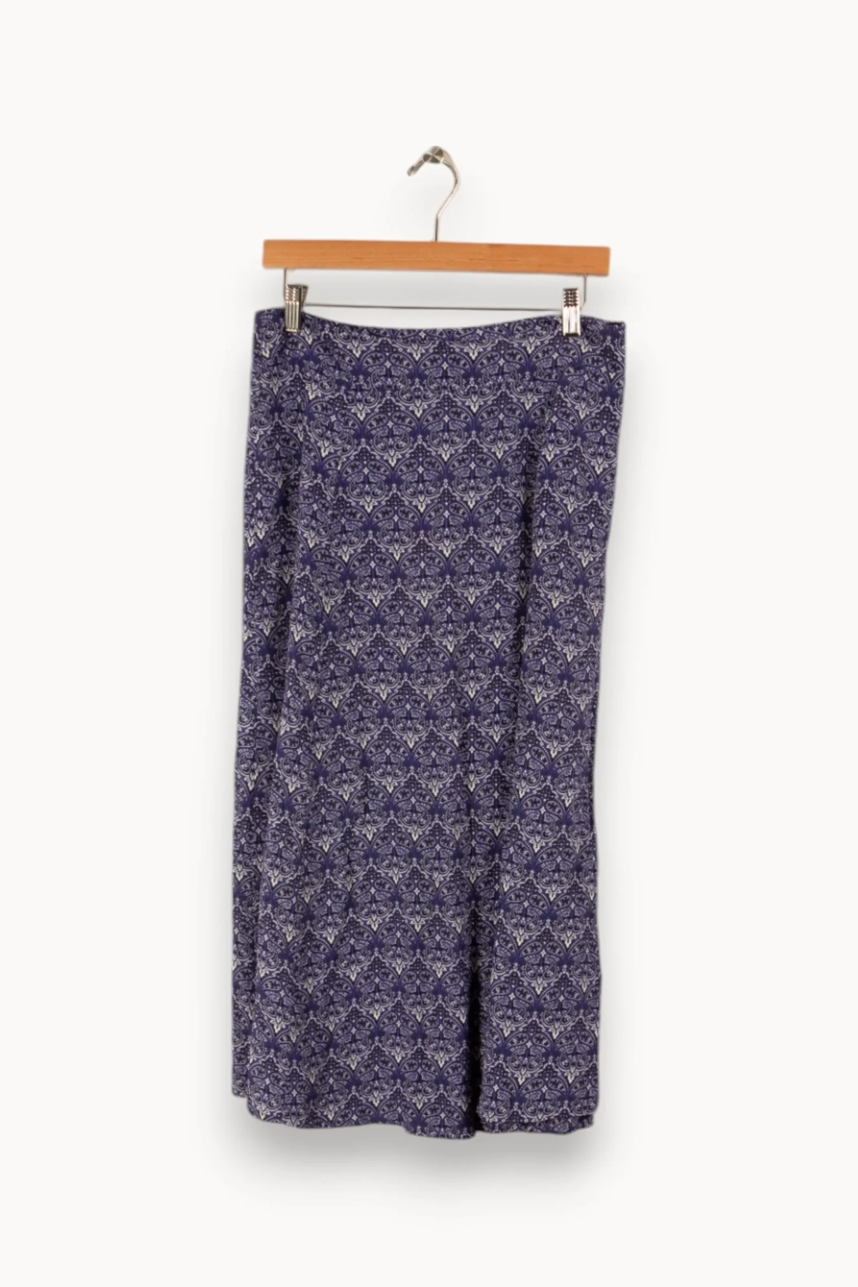 New Bizance Jupe longue e à motifs - Taille M/38 Bleu