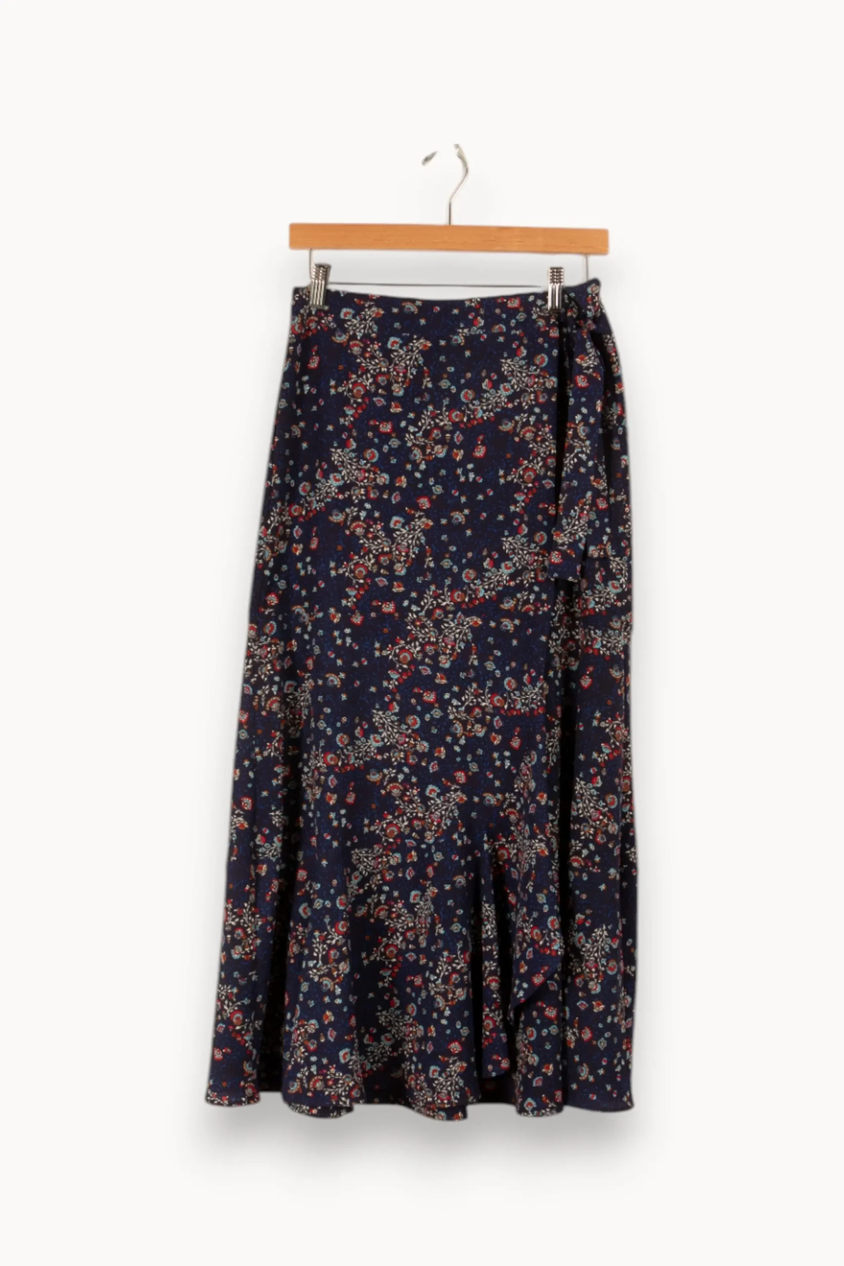 Online IKKS Jupe longue e à motifs - Taille M/38 Bleu