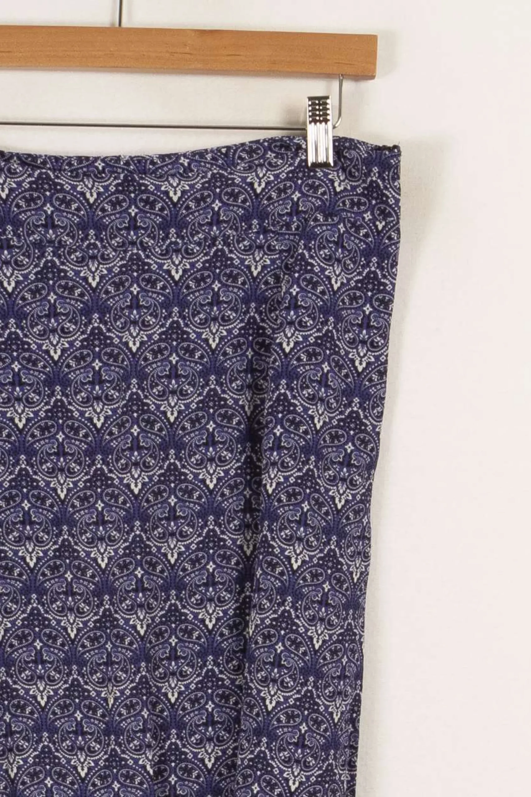 New Bizance Jupe longue e à motifs - Taille M/38 Bleu