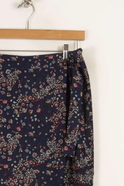 Online IKKS Jupe longue e à motifs - Taille M/38 Bleu