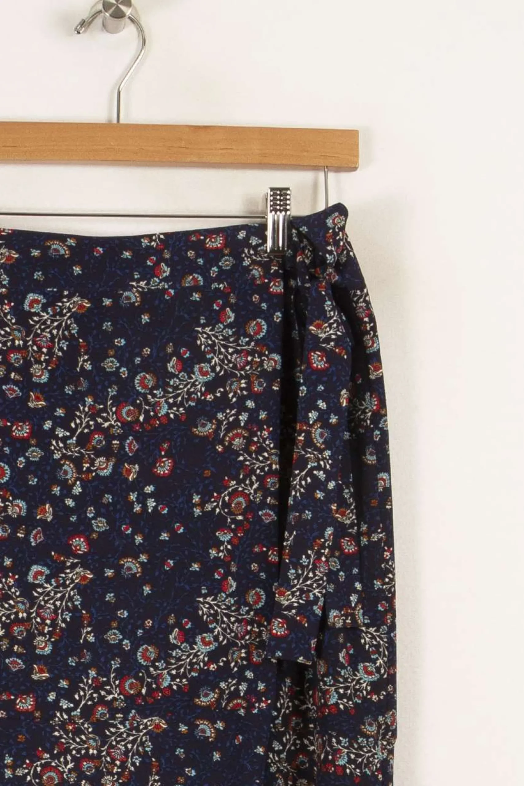 Online IKKS Jupe longue e à motifs - Taille M/38 Bleu
