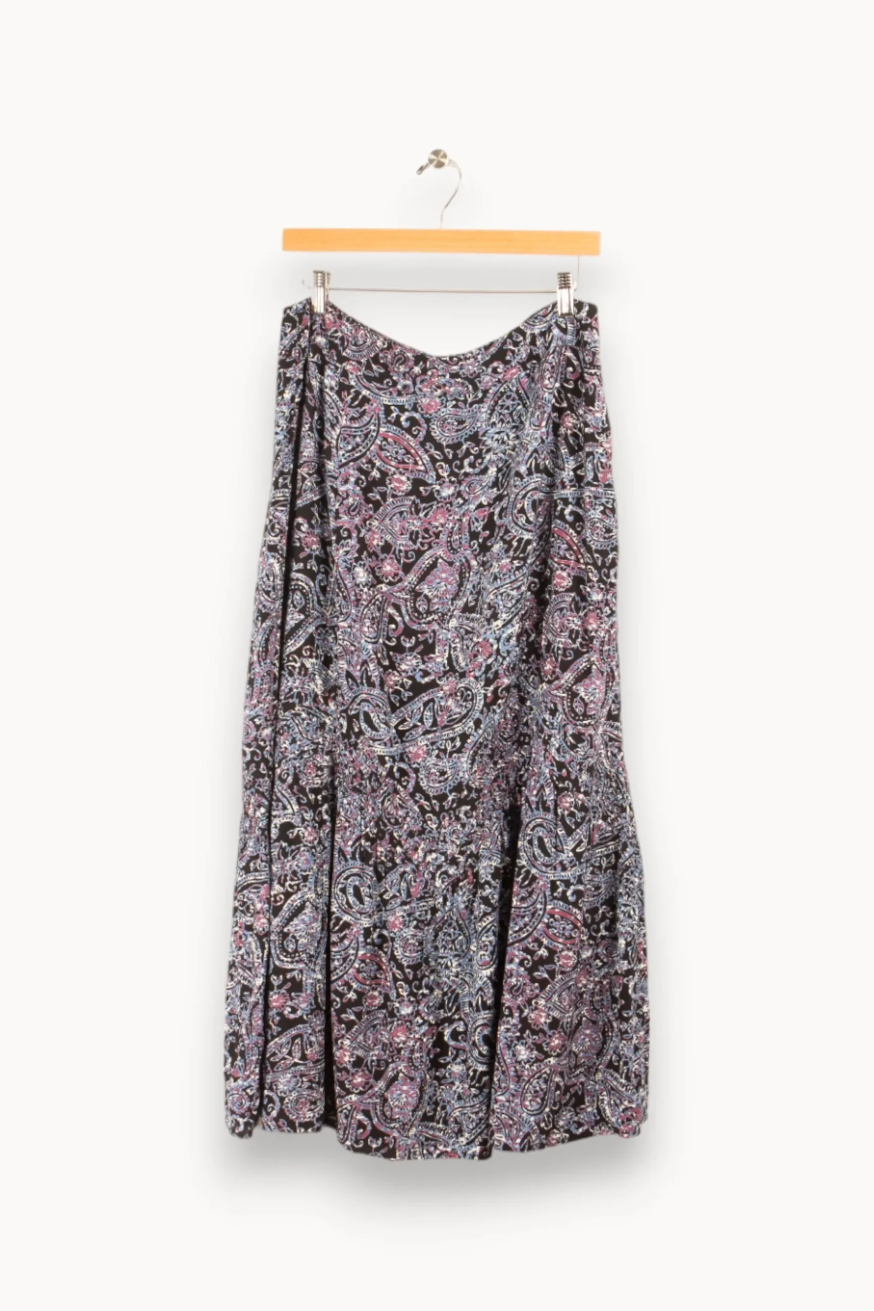 Best La Fée Maraboutée Jupe longue imprimée à volant en viscose écoresponsable - XL/42 Multicolore