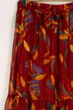Store Grace & Mila Jupe longue à motifs - Taille L/40 Multicolore