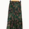 Flash Sale One Step Jupe longue e à motifs - Taille M/38 Vert