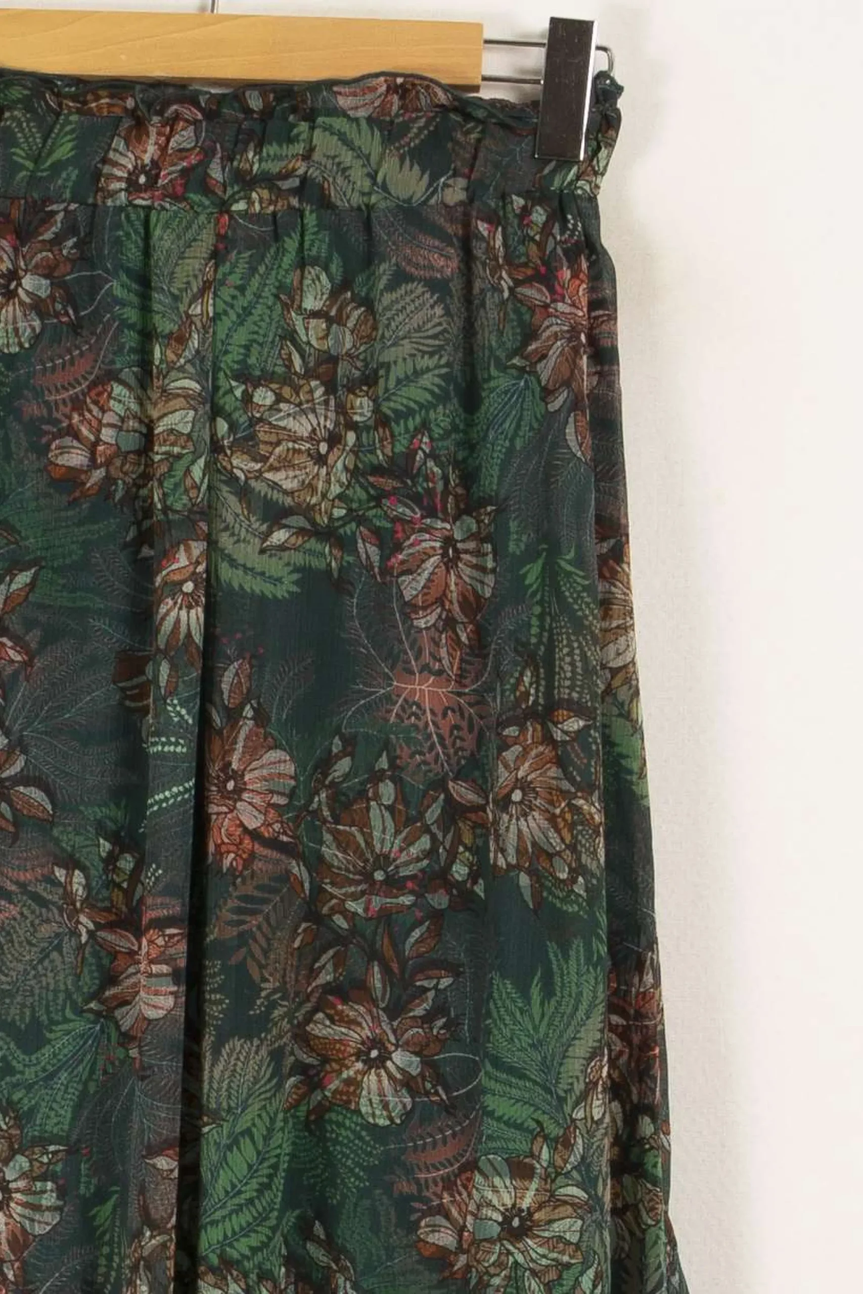 Flash Sale One Step Jupe longue e à motifs - Taille M/38 Vert