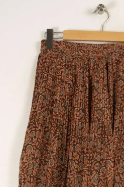 Hot Grace & Mila Jupe à motifs - Taille M/38 Marron