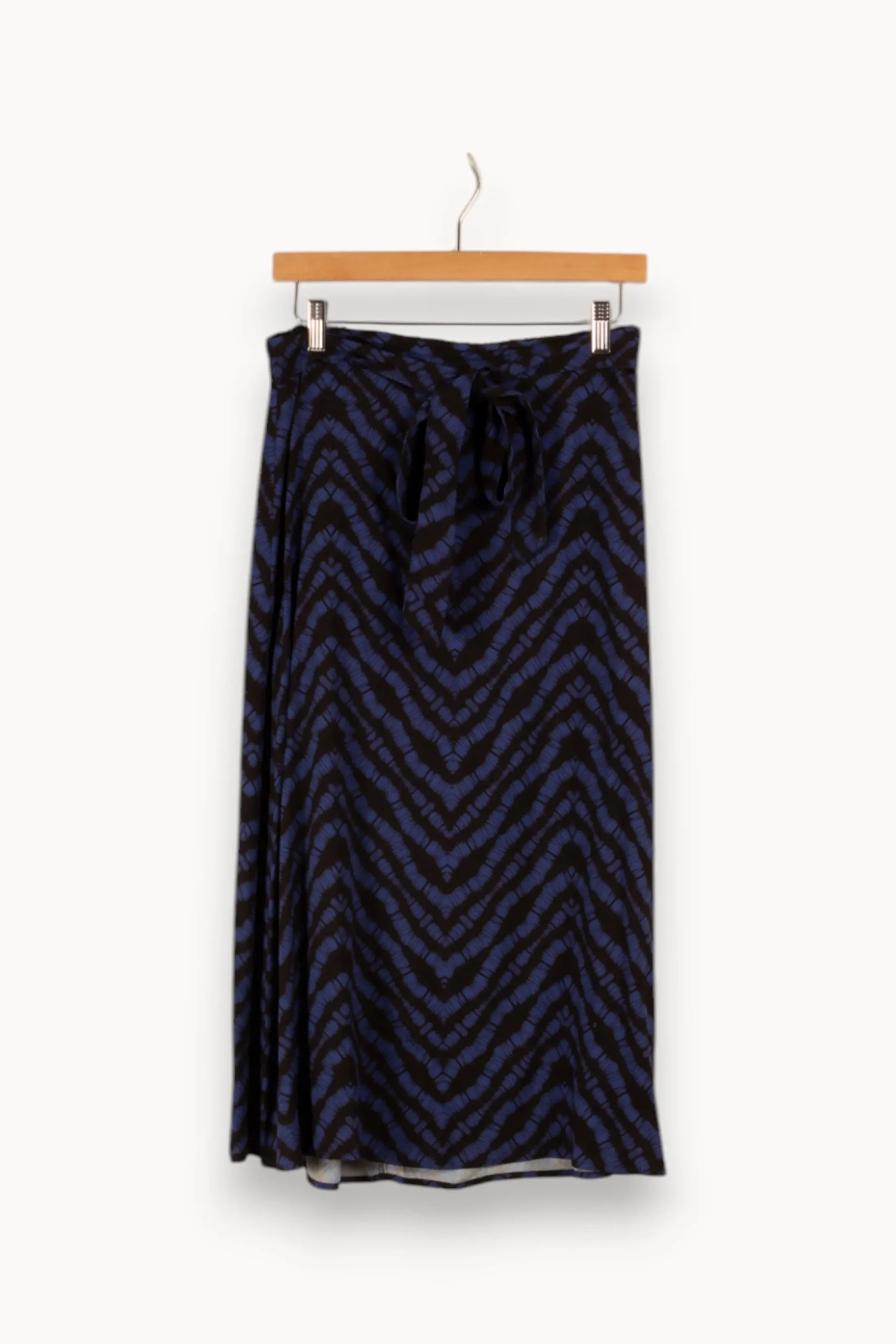 Discount La Fée Maraboutée Jupe mi-longue à imprimé bicolore - L/40 Bleu