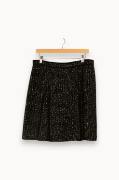 Cheap Gerard Darel Jupe e avec détails blancs - Taille XL/42 Noir
