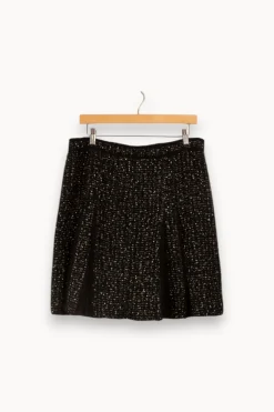 Cheap Gerard Darel Jupe e avec détails blancs - Taille XL/42 Noir