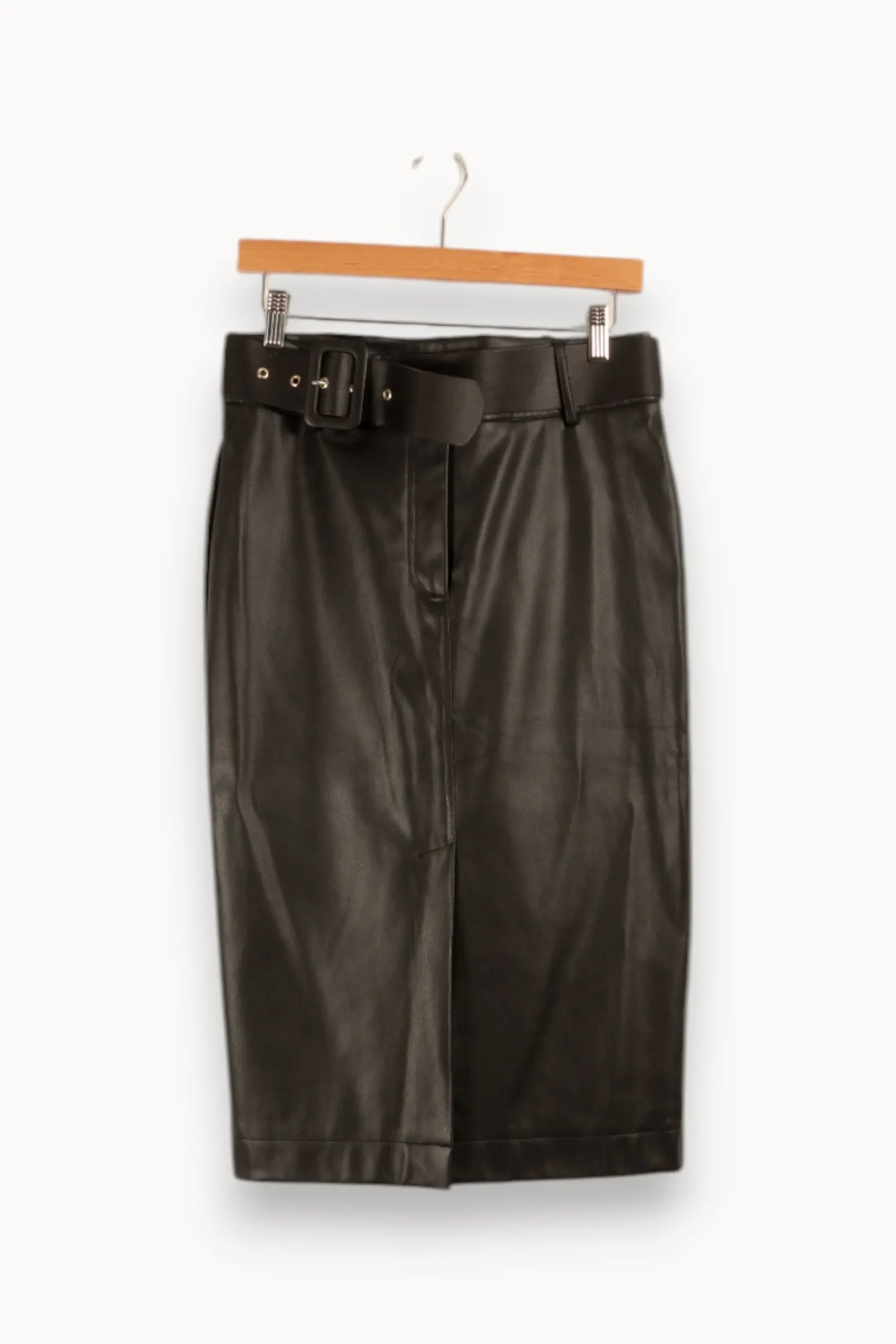 Flash Sale Caroll Jupe e effet cuir - Taille S/36 Noir