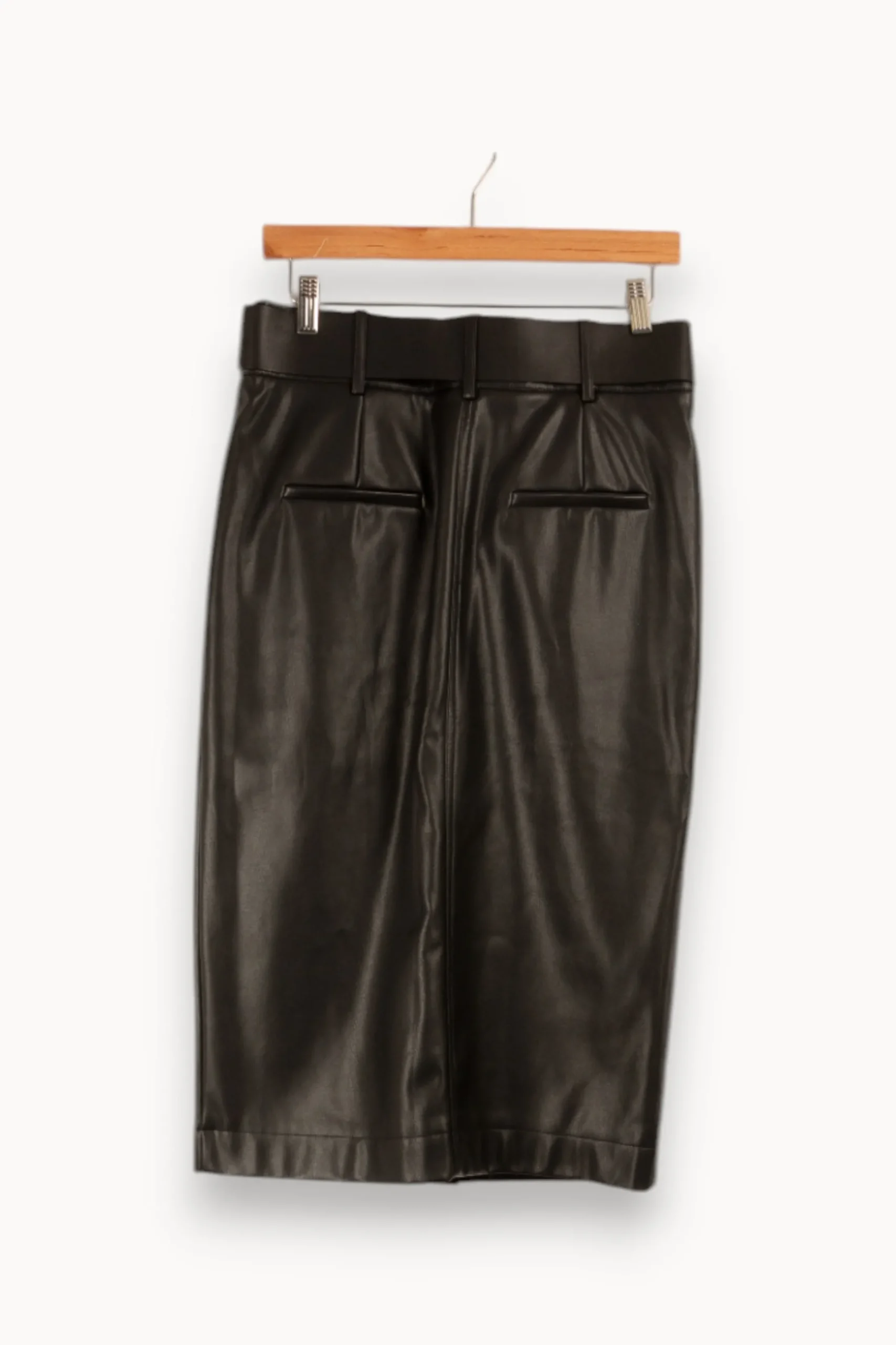 Flash Sale Caroll Jupe e effet cuir - Taille S/36 Noir