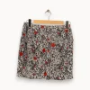 Discount Zadig&Voltaire Jupe noire/blanche à motif rouge de fleur - Taille M/38 Multicolore