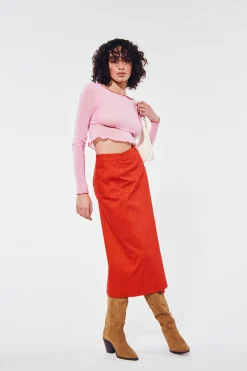 Flash Sale IKA Jupe Paccheri Red Spaghetti - 36 Rouge