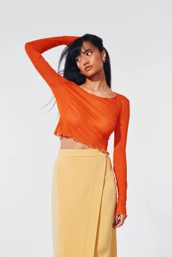 Cheap IKA Jupe Paccheri Yellow Sand - 36 Jaune