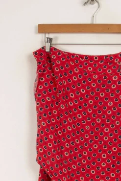 Best Comptoir des Cotonniers Jupe à fleurs - Taille XL/42 Rouge