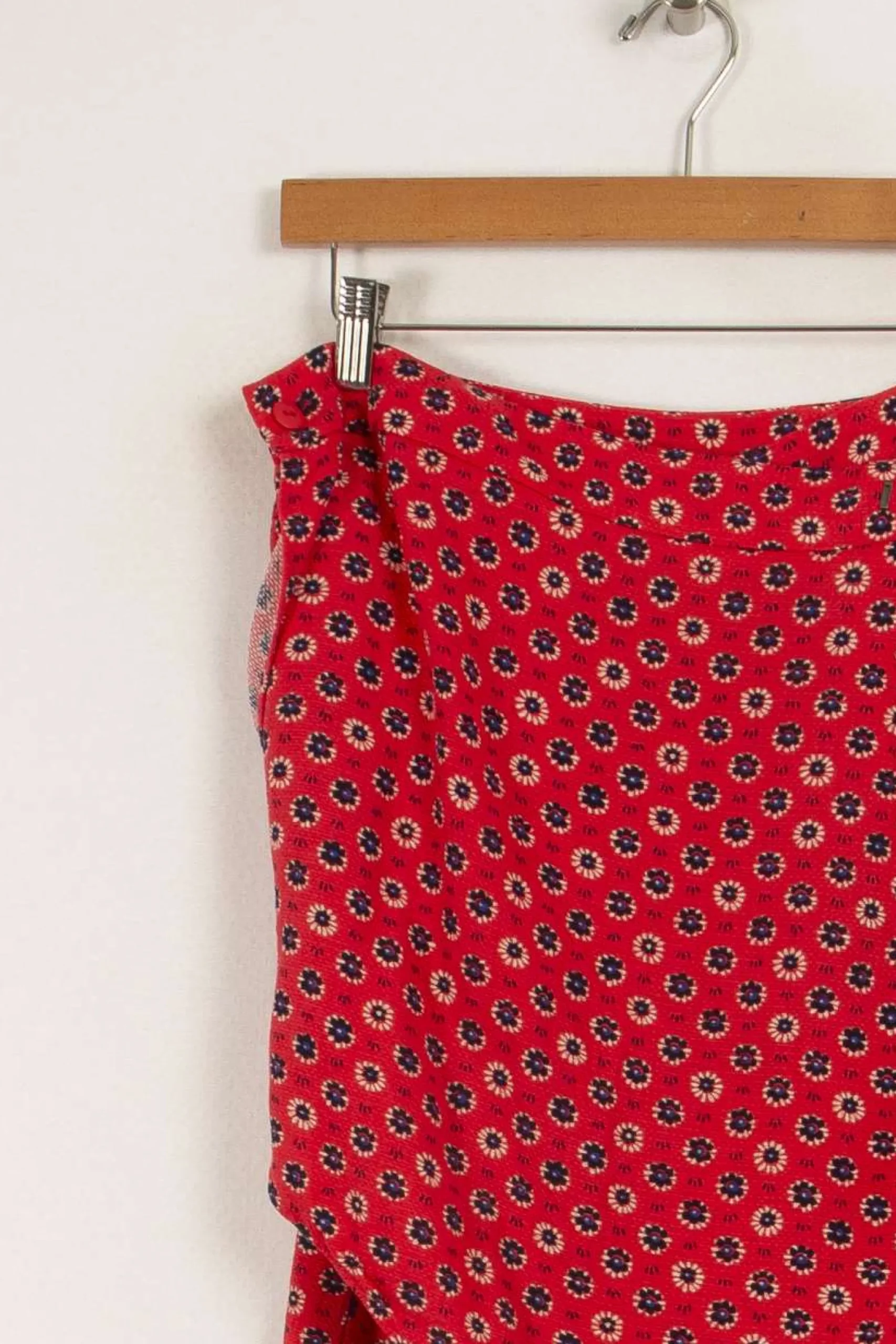 Best Comptoir des Cotonniers Jupe à fleurs - Taille XL/42 Rouge