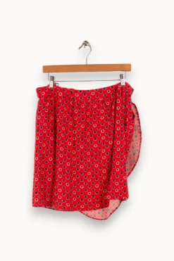 Best Comptoir des Cotonniers Jupe à fleurs - Taille XL/42 Rouge