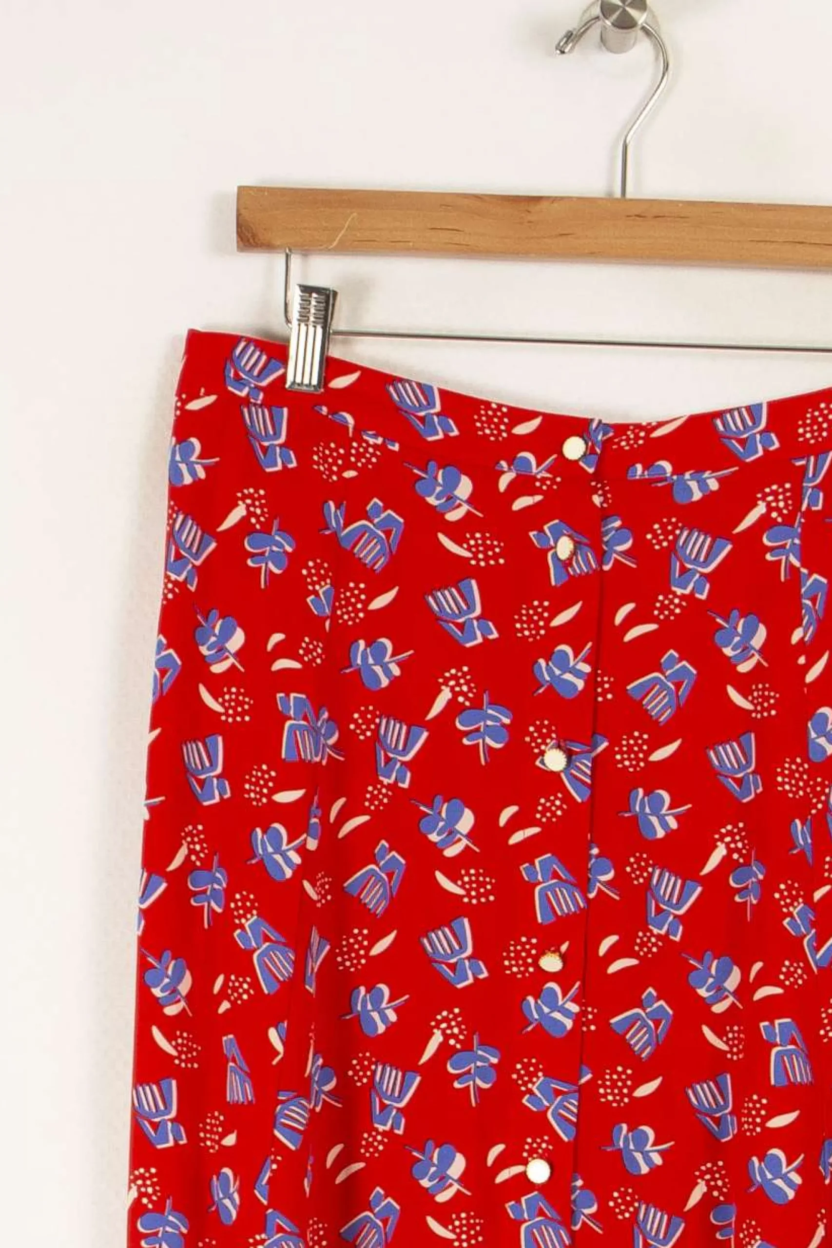 Flash Sale I.Code Jupe à motifs - Taille XL/42 Rouge