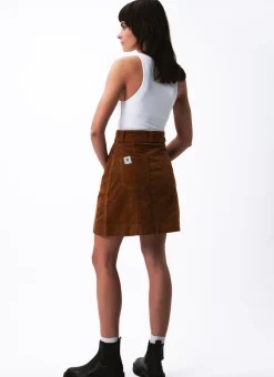 Sale Côtelé Paris Jupe trapeze camel - XS/34 Marron