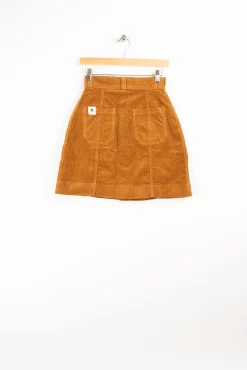 Sale Côtelé Paris Jupe trapeze camel - XS/34 Marron